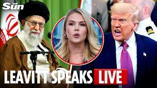LIVE: Karoline Leavitt holds White House briefing amid Iran-Trump threat swap