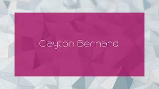 Clayton Bernard - appearance
