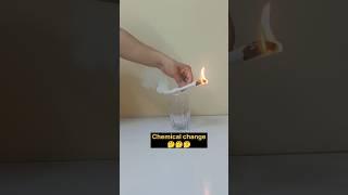 Chemical Change Experiment| Chemical Reaction| #shorts #experiment