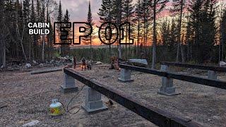 OFF GRID CABIN BUILD | Ep 01 | Foundation Build | INFINITY EDGE DECK Build