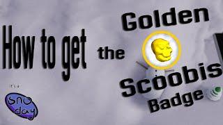 Roblox Sno Day (How to get Golden scoobis Badge)