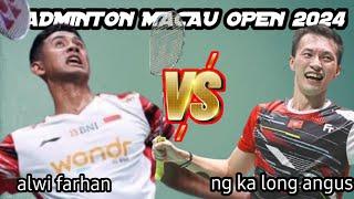 Alwi farhan [Ina] vs ng ka long angus [HKG] | #badminton