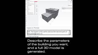 Hypar - Text to BIM AI ! #ai #bim