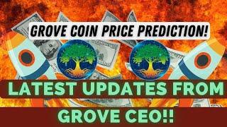 GROVE COIN LATEST UPDATES FROM GROVE CEO! TODAY BIG NEWS  GROVE ! LATEST AND Special!