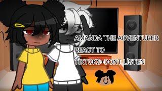 Amanda the adventurer + Dora React to Tiktoks And Don't listen||lazy-/short||