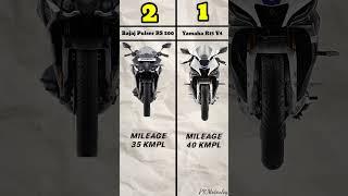 Bajaj Pulsar RS 200 vs Yamaha R15 V4 || mileage test || compare #r15 #rs200 #bajaj #pulserns400