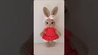 вязанная зайка . πλεκτο κουνελάκι bunny crochet . #amigurumi #амигуруми #вязание #bunny #зайка