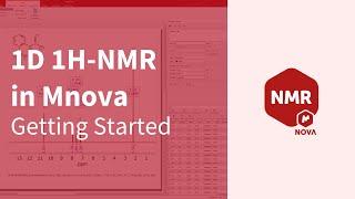 1D 1H-NMR in Mnova - Getting started