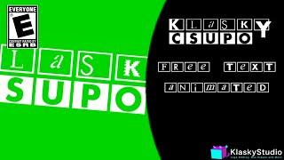 Klasky Csupo Green Screen Text Animated