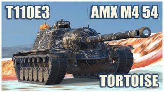 T110E3, AMX M4 mle. 54 & Tortoise • WoT Blitz Gameplay