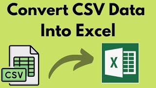 How to Import CSV File Into Excel (In Hindi)