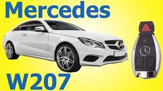 Mercedes W207 изготовление дубликата чип ключа зажигания рыбка в Минске. Remote Key programming