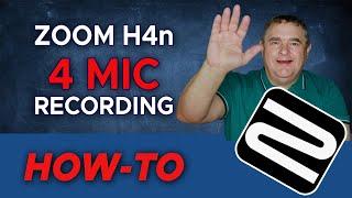 How To Record With 4 Mics on Zoom H4n, H4n Pro, and H5