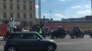 Колона байкерів в Берліні, Німеччина, Bikers in Berlin