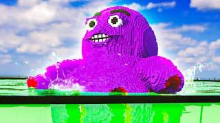 Giant GRIMACE Gets Melted in the NEW ACID TANK! (Grimace Shake Mod)