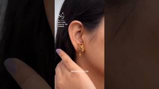 Simple & Elegant Gold Peacock Stud Earrings only 4 gms️ #saishwethavlogs #goldjewellerycollections