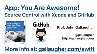 Ch. 2.2 - Source Control in Xcode with GitHub   Swift Book v4