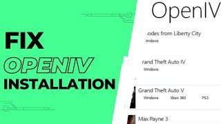 OpenIV installation has been cancelled