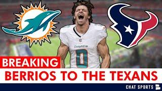 Houston Texans Signing Braxton Berrios To A One-Year, $2 Million Dollar Contract In NFL Free Agency