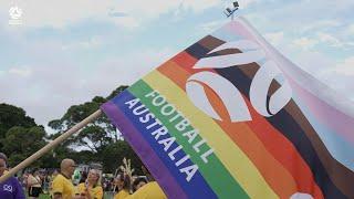 Football Australia march in Mardi Gras for the first time ever