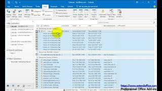 How to export calendar from Outlook to Excel spreadsheet