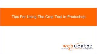 Tips for Using the Crop Tool in Photoshop