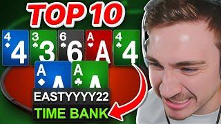 SLOWROLLING EVERYONE with ACES at 100NL?! | Top 10 Hands Ep. 164