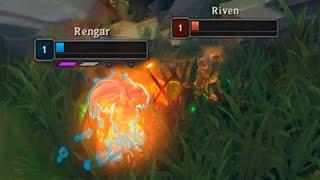 RENGAR TOP vs RIVEN at LVL 1