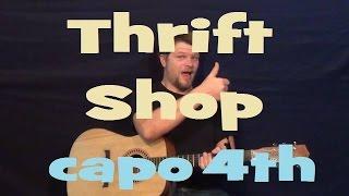 Thrift Shop (Macklemore & Ryan Lewis) Easy Strum Guitar Lesson How to Play Tutorial