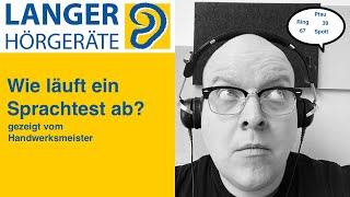 Wie läuft ein Sprachtest ab?