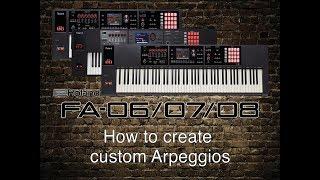 Roland FA-06/07/08 - How to create custom Arpeggios