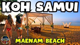 Koh Samui Maenam Beach Thailand Walking Tour 2024