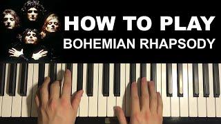 How To Play - Bohemian Rhapsody - by Queen (Piano Tutorial Lesson)