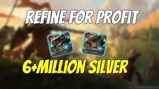 Refining Wood For 6+Million Profit | NO PREMIUM | Albion Online