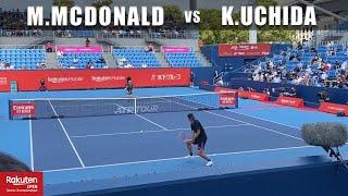 楽天オープンテニス 2022 内田海智 vs マクドナルド 1回戦 / Mackenzie McDonald vs Kaichi Uchida Court Level Tokyo [HD 60fps]