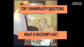 What is Recovery Like for Rhinoplasty? Rhinoplasty Recovery