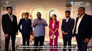 Grammy-winning icon Shankar Mahadevan praises the Paradise Group's Sai World Empire, Kharghar