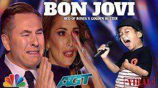 Golden Buzzer | Simon Cowell cried when he heard the song Bed Of Roses with an extraordinary voice