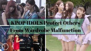 Kpop Female Idols Protect Others From Wardrobe Malfunction