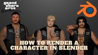 Cara Membuat Render Foto Character  SAMP Di Blender | GTA SAMP TUTORIAL | BLENDER