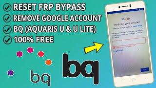 FRP Bypass Bq Aquaris U / U lite | How To bypass Google Account bq aquaris u 2024