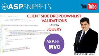 Perform Client Side DropDownList validation using jQuery in ASP.Net MVC