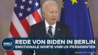 BIDEN IN BERLIN: Emotionale Rede in Bellevue! US-Präsident reagiert auf Orden von Deutschland