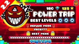 "THE BEST LEVELS OF POWER TRIP" !!! - GEOMETRY DASH 2.11 & 2.2 LEVELS