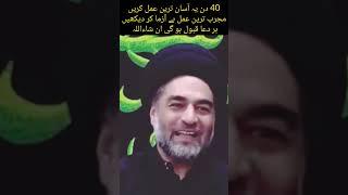 40 din ka amal har dua qubool Maulana syed Ali Raza Rizvi | آزما کر دیکھیں |