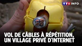 Vol de câbles à répétition, un village privé d'internet ｜TF1 INFO