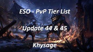 ESO - PvP Class Tier List | Update 44 & 45