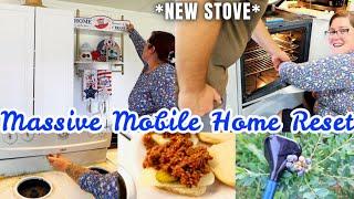 NEW STOVE MASSIVE MOBILE HOME RESET WITH ME KIMI COPE