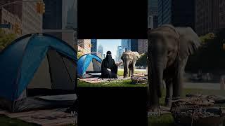 muslim girl camping with elepen #campping #hiking #survival