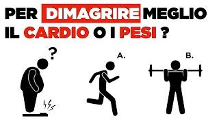 Per DIMAGRIRE meglio il CARDIO o i PESI?